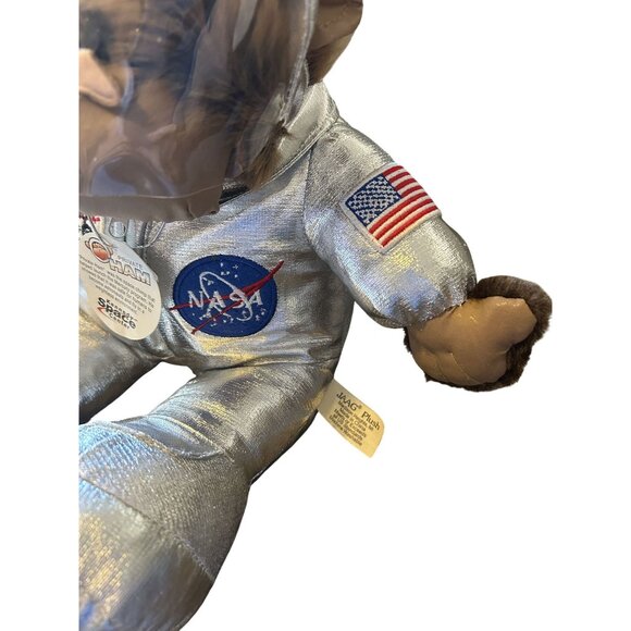 Kennedy Space Center Exclusive Private Ham Space Chimp Plush 9" NASA Suit Silver - Picture 4 of 5